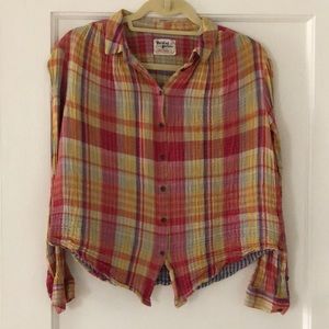 EUC: Colorful plaid tunic